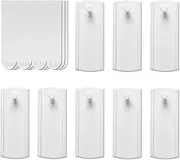 Paifeancodill Large Universal Frame Hanger, 8 Picture Hangers and 12 Large Removable Adhesive Strips Damage Free Picture Hanging Hooks Heavy Duty No Nails Picture Hooks Universal Frame Hangers