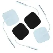20 Pairs 4*4cm Hole 2.0mm electrode pads conductive patch For TENS Machine