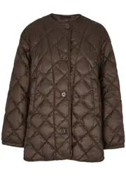 Max Mara The Cube Quilted Shell Jacket - Brown - 14 (UK14 / L) 14 (UK14 / L)