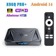 X96Q PRO PLUS TV BOX Android 14 4G 32G H728 Quad Core 1000M Wifi 6 Media Player