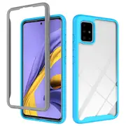 MCC Shockproof Bumper Case Samsung Galaxy A51 Clear Back Cover A515 [Sky Blue]