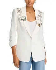Cinq a Sept Diamond Vines Khloe Embellished Blazer
