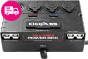 KickAss 12V Mini Power Box 6 USB Ports LED Voltmeter Solar Camping Charger