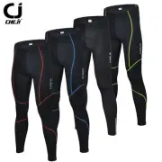 CHEJI Padded Cycling Tights Men's Coolmax Bicycle Cycle Long Pants Reflective