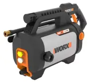 WORX WG601 1500 Max PSI 1.2 GPM 13A Electric Pressure Washer, Black and Orange