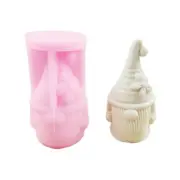 Flower Gnome Mold 3D Elf Dwarf Easter Handmade Molds for Making Decor