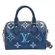 LV M46517經典Speedy Bandouliere 20漸變色Empreinte皮革手提/斜背包(藍色)