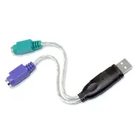 在飛比找蝦皮商城優惠-fujiei USB to PS/2 轉換器 轉接線 免驅動