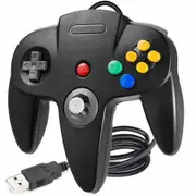 USB Retro N64 Controller, Classic Retro N64 Wired USB PC Game pad Joystick for Windows PC MAC Linux Raspberry Pi 3 Genesis Higan