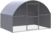 VRAXO Outdoor Chicken Coop 3x2x2 m Galvanised Steel -28.45KG,3095472