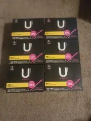 6x U by Kotex Click Compact Tampons Regular 32/Box Unscented 192 Total Sealed