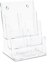 Multi-Compartment DocuHolder 6 Compartments, 9W, X 7-1/2D X 13-3/4H, Clear
