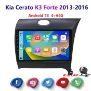 4-64GB Android13 For Kia Cerato K3 Forte 2013-16 Carplay Car Stereo Radio GPS BT (for: Kia)