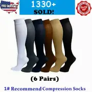 20-40mmhg Knee High Stockings Compression Leg Socks Support Socks Pain Relief