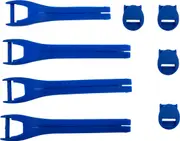 [Moose Offroad] Moose Racing Qualifier, straps , color: Blue , size: 7-9