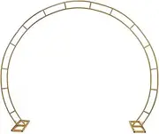 260cm Gold Metal Wedding Arch Round Balloon Birthday Party