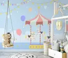 3D Carousel Party Wallpaper Wall Mural Removable Self-adhesive 736