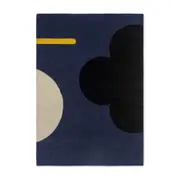 Orla Kiely Geo Flower Rug - Denim - 230 x 160cm