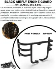 "BLACK AIRFLY ENGINE GUARD" FIT FOR ROYAL ENFIELD CLASSIC 350 & 500