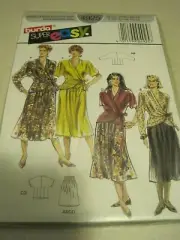 BURDA LADIES SKIRT & BLOUSE 4925 Super Easy Sewing Pattern SEALED Vintage