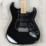 G&L USA Legacy HSS Guitar, Maple Fretboard, Jet Black Gloss