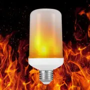 Flame009 Led E26 Light Fire Decorative Lamp Silver White Light Bulbs