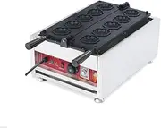 1500W Commercial Belgian Sakura Waffle Maker Machine Electric Waffle Machine Temperature And Time Control For Fluffy Golden Waffles Make Cherry Blossoms Shapes Belgian Waffles