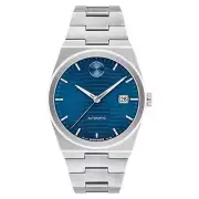 Movado Stainless Steel Blue Dial Automatic Men's Swiss Made Watch - 3600940