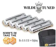 Seydel 1847 CLASSIC - Wilde Rock Tuning (Set of 5), Harmonica - Free US Shipping