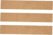 VILLFUL 3Pcs Self Adhesive Cork Strips for Bulletin Board Memo Board Strips for Home Office Classroom Easy Install for Notes Photos and Schedules