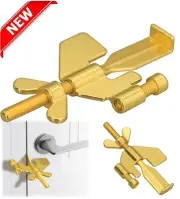 1 PCS Upgraded Portable Door Lock,Home Security Door Locker Travel Lockdown Lock