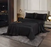 Grey Bamboo Lyocell Sheet Set in Woodland