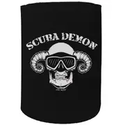Alcohol Stubby Holder - Scuba Demon Diving Diver - Funny Novelty Birthday Gift Joke Beer Can Bottle