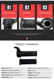 Secure and Firm Grip Twisting Throttle Grip for For bafang Electric Scooter