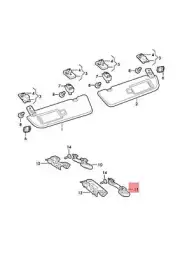 NEW VW TOUAREG CR7 GRAB HANDLE ATACAMA BEIGE 4N08576442VX ORIGINAL