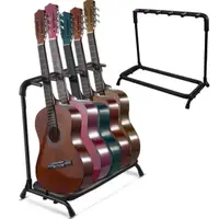 在飛比找momo購物網優惠-【iCLIP】IY885 五支吉他排架(吉他架 電吉他架 展
