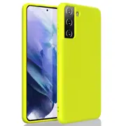 ZUSLAB Galaxy S21+ 5G 2021 Case Nano Silicone Shockproof Gel Rubber Bumper Protective Cover for Samsung - Yellow