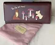 Radley London Large Flap Over Wallet - The Fox and Hound - Brown - NEW With Tags