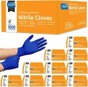 Nitrile Exam Gloves 4.5'' Cobalt Blue Disposable Latex Free Medical EMT