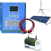 BAOJUHUIKANG 48V,8000W-10000W MPPT Solar Wind Hybrid System Charge Controller, Wind Charge Controller IP68 for AC DC Wind Turbine Generator,12V 24V 48V ,24V