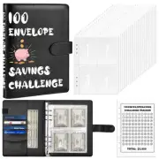 100 Envelopes Money Saving Challenge Book with Envelopes 100 Day Envelope Cha...