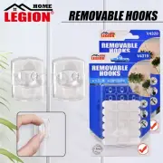Clear Decorating Clips Self Adhesive Wall Hanging Removable Hooks Mini Hooks