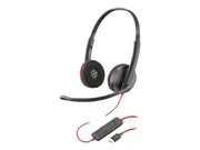 POLY Blackwire 3220 Stereo USB-C Headset +USB-C/A Adapter (Bulk)