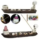 Boat Decorative Incense Holders Halloween Decor Backflow Incense Burners Resin