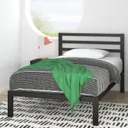 Zinus Single Bed Frame Kids Metal Bed Base - Black