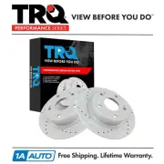 TRQ Rear Brake Rotors Set For 2004-2008 Acura TSX 2003-2007 Honda Accord (for: Honda)