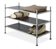 Whitmor 6779-4579 Storage Rack - Floor - 3 Tier[s] - Metal, Fabric, Resin -