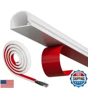 118”TV Cord Hider for Wall Mounted TV, Selfadhesive Wall Cable Hider for 1 Co