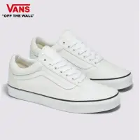 在飛比找momo購物網優惠-【VANS 官方旗艦】Old Skool 男女款白色滑板鞋