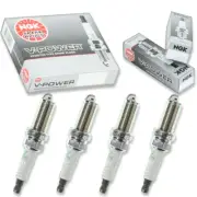 4pcs 04-13 Yamaha LF150 NGK V-Power Spark Plugs L4 DOHC 150 HP Kit Set Engin tc